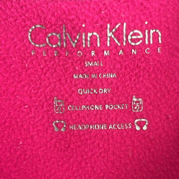 Calvin Klein performance fleece zip up jacket women’s size small sweatshirt - Picture 2 of 3